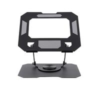 ZoraYorce Metal Tablet Stand Holder for Desk, 360° Rotating Adjustable Desktop Tablet Holder, Foldable Aluminum Tablet Mount for Electric Screen and More