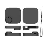ZoraYorce Silicone Protective Sleeve with Lanyard Protective Cover Drop-Proof & Shock-Proof Protective Shell for for Soundcore Anker Work Voice Recorder (Black)