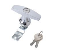 ZoraYorce Universal RV T-Handle Door Lock with 2 Key Camper Door Latch Cap Lock Trailer Toolbox Drawer Cabinet Door Lock for RV Caravan Truck