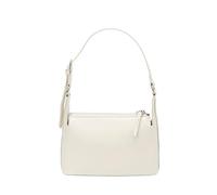 ZoraYorce Women PU Leather Large Capacity Handbag Adjustable Strap Versatile Simple Shoulder Bag with Zipper Closure Solid Color Shoulder Bag for Travel Shopping Work Daily Use (White)