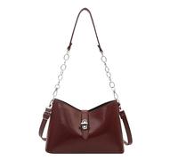 ZoraYorce Women PU Leather Shoulder Bag Large Capacity Underarm Bags Adjustable Shoulder Strap Top-Handle Bags for Travel Shopping Work Daily Social Use (Red)