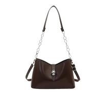 ZoraYorce Women PU Leather Shoulder Bag Large Capacity Underarm Bags Adjustable Shoulder Strap Top-Handle Bags for Travel Shopping Work Daily Social Use (Coffee)