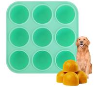 Zorazio 9Cavities Silicone Dog Treat Mold for Woof Pupsicle & Power Chewer Pupsicle, Frozen Dog Treat Molds for Making Refill Treats, Reusable Treat Tray for The Pupsicle Toy 10-25lbs(Small-Mold)