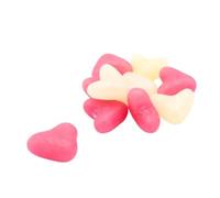 Zorba Online Jelly Love Hearts Fruit Flavoured Candy 500g Bag Free from Artificial Colours and Flavours, Vegetarian, and Vegan British Sweets