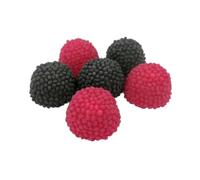 Zorba Online Pick n Mix Black and Raspberry Berries Jellies Fruit Flavoured Chewy Candy 1kg Bag Free from Artificial Colours and Gluten Free British Sweets