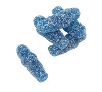 Zorba Online Pick n Mix Blue Jelly Babies Sour Fruit Flavoured Chewy Candy 1kg Bag Gluten Free, Vegetarian, Vegan and Gelatine Free British Sweets