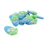 Zorba Online Pick n Mix Fizzy Blue Raspberries Jellies Sugar Coated Raspberry Flavoured Chewy Candy 1kg Bag Gluten Free, Vegetarian, Vegan, and Gelatine Free British Sweets