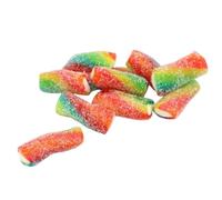 Zorba Online Pick n Mix Fizzy Rainbow Bites Soft Cream Centre Sugar Coated Sour Fruit Flavoured Multicoloured Chewy Candy 1kg Bag British Sweets