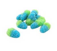 Zorba Online Pick n Mix Mini Fizzy Blue Raspberries Jellies Sugar Coated Sour Raspberry Flavoured Chewy Candy 1kg Bag Dairy Free and Gluten Free British Sweets
