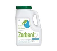 Zorbent Liquid Spill Kit-16X More Absorbent than Clay, Commercial-Grade Vomit, Urine, Oil, All Liquid Spill Powder Cleans Repulsive Messes Quickly, Leaves Surface Dry, Reusable (5 Qt)