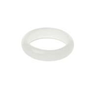 ZORESCOLEO 1.7-2.1cm Solid Color Natural Fluorite Stone Glow in Dark Finger for Engagement