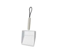 ZORESCOLEO Cats Litter Shovel Accessory Rubber Stainless Steel Handle For Poop And Debris Sifting Scooper Stainless Steel Pet Scoops