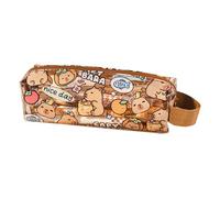 ZORESCOLEO Clear Cartoon Pencil Case Water Resistant Zippered Pen Pencil Pouches Pen Organizers Travel Makeup Bag for Student Women
