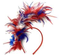 ZORESCOLEO Elegant Roaring 20s Feathered Headpiece Natural Feathered Adjustable Headband Vintage Costume Accessory Women Girls