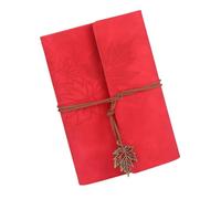 ZORESCOLEO Portable Refillable Notebook With 6 Rings Leather Binder Covers Travel Journal Notebook For Student And Professional