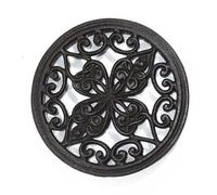 ZORESCOLEO Round Round Cast Iron Trivet Protects Counters From Heat and Scratches Dinning Table Hot Dishes and Pots Holder
