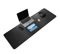 ZORESYN Desk Mat 140x40cm for Office & Gaming Black - XXL Extend Mouse pad PU Leather Waterproof Surface, Desktop protector with Nonslip Base