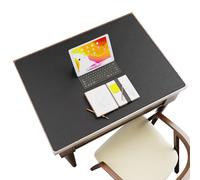 ZORESYN Leather Desk Mat 80 x 60cm (Black) - Extended Widen Mouse Pad, Waterproof Faux Leather Desk Pas with Non-slip Base for Office & Home