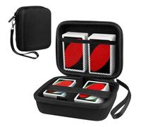 ZORETCO 300+ Game Card Storage Box, Collectible Trading Card Storage Holder Compatible with UNO/MTG/YuGiOh/TCG, Sports Card and Baseball Cards Playing Card Box, Black (Case Only)