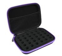 ZORETCO Essential Oil Storage Holder Organizer Carrying Case, Essential Oils Box Holds 30 Bottles Travel Storage Organizer Bag for doTERRA & Young Living, Blue, for 1-3ML bottles