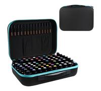 ZORETCO EVA Essential Oil Storage Carrying Case, 70 Bottles, Essential Oils Box for 5ml- 15ml Roller Bottles Travel Storage Organizer Bag with Labels & Bottle Opener for doTERRA & Young Living