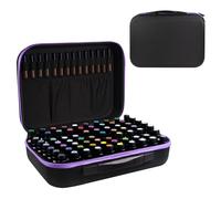 ZORETCO EVA Essential Oil Storage Carrying Case, 70 Bottles, Essential Oils Box for 5ml- 15ml Roller Bottles Travel Storage Organizer Bag with Labels & Bottle Opener for doTERRA & Young Living