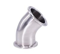 zorfar 19 25 32 38-108mm Pipe OD 1.5" 2" 2.5" 3" 3.5" 4" Tri Clamp 45 Degree Elbow SUS304 Stainless Sanitary Fitting Connector Homebrew(108mm OD K119mm,SUS 304)