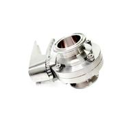 zorfar 19/25/32/38/45/51mm Pipe OD X 1.5" 2" Tri Clamp Sanitary Butterfly Squeeze Trigger Flow Control Valve SUS 304 Stainless(51mmPipeOD K64mm)