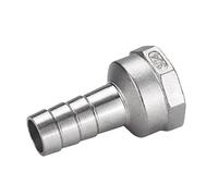 zorfar 1PC 304 Stainless Steel BSP Female Thread Hose Barb Pipe Connector(6mm Hose,1/4")