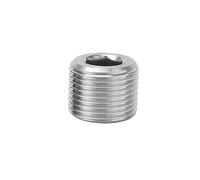 zorfar 1PC BSPT Male Thread 304 Stainless Steel Hex Socket End Cap Inner Hexagon Plug Oil Water Pipe Fitting(2 inch)