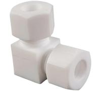 zorfar 1PCS PTFE 90° Compression Elbow, Multi-Size Tube Connector for Laboratory Use(8mm-8mm)