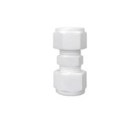 zorfar 2-45mm 1/16-1" Tube OD Compression Union, PTFE Straight Equal Reducer Pipe Fitting Connector 1PCS(OD 7xID 2.5mm)
