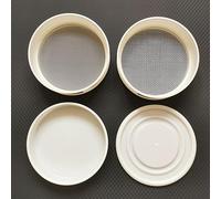 zorfar 20cm Round Nylon Mesh Flour Sieve Shaker Kitchen Bean Powder Filter Sieve No-static Lab Filter Screen Sieves Flour Strainer(20Mesh 0.9mm)