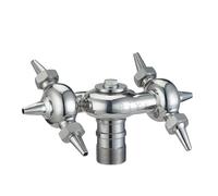 zorfar 3/4" 1" 1-1/4" 1-1/2" 2" BSP Male Female Universal 360 Degree Rotary Cleaning Spray Ball Canister For CIP Tank Homebrew Beer(BSPT Male,1-1/2")