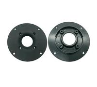zorfar 4Inch Tweeter Speaker Cover Panel Decorative Circle Speaker Fixed Plate 104mm Diameter 52mm Hole Indent & Whole Flat Panel 2PCS(Sunk)
