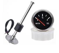 zorfar 52MM Water Level Gauge With 100-500MM Water Level Sensor 0-190ohm Water Liquid Tank Level Indicator(BS 275MM)