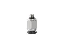 zorfar Black Pneumatic Quick Connector in-Line Connector POC PC 4-M5 PC6-M5 M3 M6 Cylindrical Hex Connector Micro Mini Header(POC4-M5)
