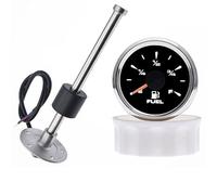 zorfar Fuel Level Sensor + Fuel Level Gauge With 7 Colors Backlit Water Tank Level Indicator Meter Fuel Sender Unit Sensor 0~190 Ohm(BS 175MM)