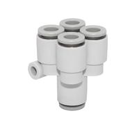 zorfar KQ2UD Pneumatic Quick Connector Y-Shaped Five Way Variable Diameter Inlet and Outlet Pipe PU Hose 6 8 10mm PRG04-06 10-12 08-10(KQ2UD-04-06)