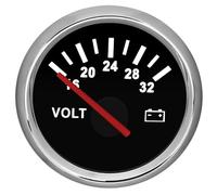 zorfar Marine Volt Del Tester Del Calibro Auto Calibro Di Tensione 8-16V 16-32V Voltmetro Indicatore Per Il Motociclo Barca Automobile Strumento Volt(BS 1632V)
