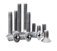 zorfar Pure Titanium TA2 GR2 Phillips Countersunk Head Screws, M1.6-M8, Length 3-50mm, 10PCS/Set(M8x40mm)