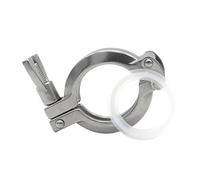 zorfar SS304 Sanitary Double Pin Tri Clamp Clover Ferrule OD 50.5 64 77.5 91 119mm Flange Homebrew Pipe Fittings 1.5" 2" 3" 4"(1.5inch x K50.5)