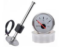 zorfar Water Level Gauge With Water Level Sensor 52mm Water Level Meter With Red Backlight 100-500mm 0-190 Ohm Sensor(WS 325MM)