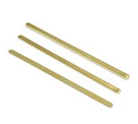 Zorfeter 3Pcs 72x2.8mm Guitar Brass Durable Saddle/Nut Height adjusting Shims Heightening Gasket, Three Thicknesses of 0.5/1.0/2.0mm Luthier Tool