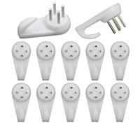 Zorfeter 50 Pcs 11lbs Invisible Nail Screws Wall Hooks No Trace Picture Hangers Non-Mark Hook Photo Frame Hangers, 30 x 15mm