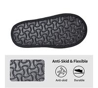 ZORIN Cozy Slippers Plush House Shoes Wolves Moon Waterfall Comfy Warm House Shoe With Anti-Slip Rubber Sole For Women Men