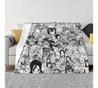 ZORIN Fleece Throw Blanket 50"x40" Ahegao O-Face Kids Adults Soft Warm Fluffy Flannel Blankets Bed Sofa Blanket Bedspread For Bedroom Travel Camping