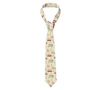 ZORIN Men'S Necktie 8cm Classic Elegant Ties Colorful Campervans Tree Suit Accessories For Party Wedding Formal Business Graduation