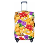 ZORIN Travel Luggage Cover Trolley Case Clover Flower Honey Bees Protective Washable Suitcase Covers Fits 23"-32" Inch Luggages