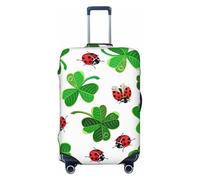 ZORIN Travel Luggage Cover Trolley Case Clover Leaves Ladybugs Protective Washable Suitcase Covers Fits 23"-32" Inch Luggages